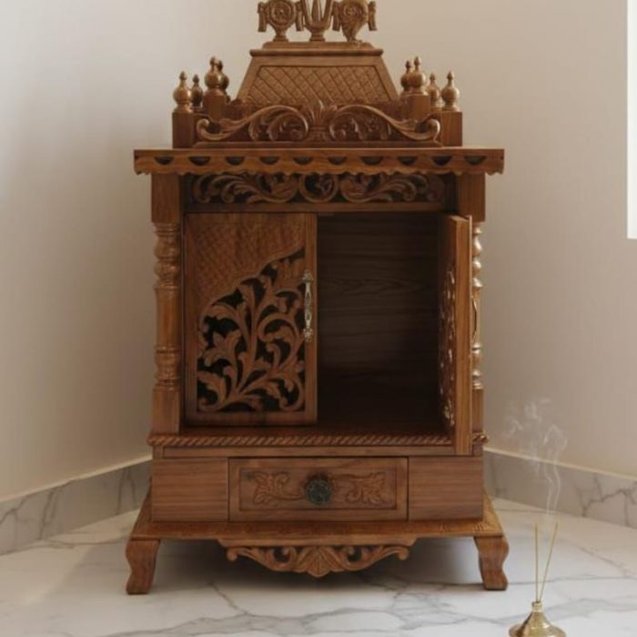 Traditional Hand Carved Wooden Home Temple